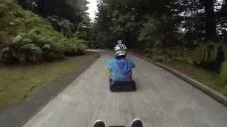 Rotorua skyline Luge 2013 Crash!