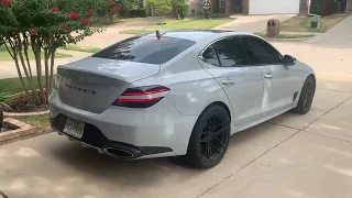 2022 Genesis G70 3.3T Exhaust Journey - Stock to Straight Piped