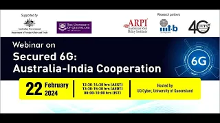 Webinar on Secured 6G Australia India Cooperation