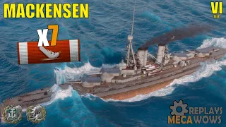 Mackensen 7 Kills & 121k Damage | World of Warships Gameplay