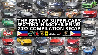 The Best of Super-cars Spotting in BGC Philippines 2023 | Compilation Recap | BGC Car & Art Festival