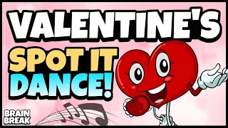 Valentine's Spot It | Freeze Dance | Brain Break | Just Dance