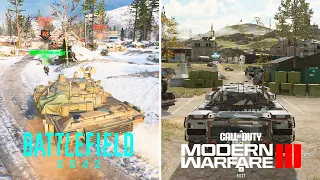 Battlefield 2042 vs Call of Duty MW3 - Physics & Details Comparison