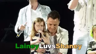 Westlife Croke Park 2010 Kids on stage!Nicole, Patrick and baby Shane Filan & Rocco and Jay Byrne