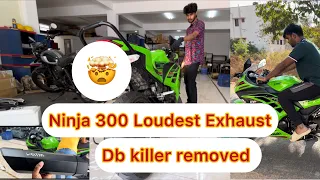 Got My New Exhaust  🤩🤯💥 | Loudest 🏍️ |  db killer removed | #viral #exhaustsound  #exhaust #sound