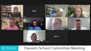 Danvers School Committee Meeting - 8/30/22