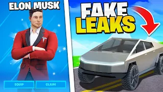 I Trolled Youtubers with FAKE Fortnite LEAKS!