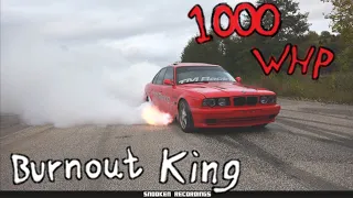 Bmw e34 m5 1000whp Street pulls and Insane Burnouts || No traction what so ever