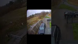 electric scooter hi speed crash! #fail