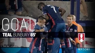 Lamar Hunt U.S. Open Cup Semifinal: New England Revolution vs. Chicago Fire: Teal Bunbury Goal