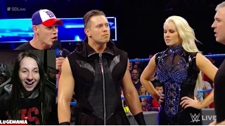 WWE Smackdown 1/17/17 John Cena instigates Miz and Styles