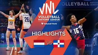 🇳🇱 NED vs. 🇩🇴 DOM - Highlights Week 2 | Women's VNL 2022