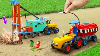 Diy tractor making mini Well Drilling Machine | diy Wells Supply Water | HP Mini