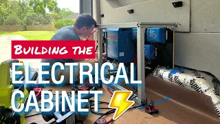 Ford Transit Van Build | Power! | Building & Wiring the Electrical System Cabinet