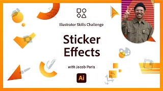 Creating A Sticker Effect in Illustrator | Illustrator Illustration Challenge