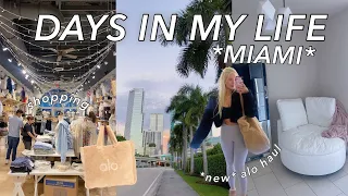 days in my life | alo yoga haul, cloud chair, + pack with me for Boston!