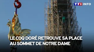 Notre-Dame de Paris : le coq doré retrouve sa place au sommet de la cathédrale