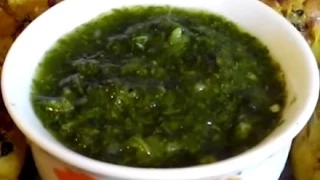 Зеленый соус, Green chutney (sauce)