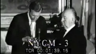 Mayor John Lindsay presents Alfred Hitchcock With Medallion of the City of New York, July 8, 1966