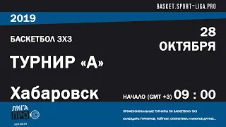 Баскетбол 3х3. Лига Про. Турнир А. 28 октября 2019 г.