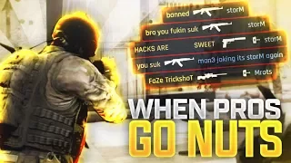 CS:GO - WHEN PRO PLAYERS GO NUTS! (MOST INSANE PLAYS EVER)