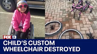 Stolen wheelchair recovered but was returned in pieces | FOX 13 Seattle