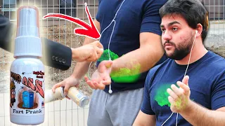 Fart Spray Cologne Prank *Spraying On People