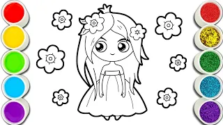 Cute Princess Easy and Beautiful drawing easy with colours