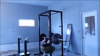 HOME GYM REVEAL! Heavy single on Deadlifts and Pause Squats