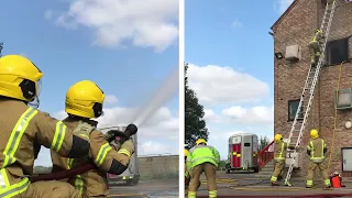 How UK Fire Fighters put out a house fire