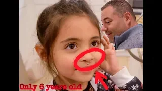 AVA GETS HER NOSE PIERCED PRANK ON DAD!!!