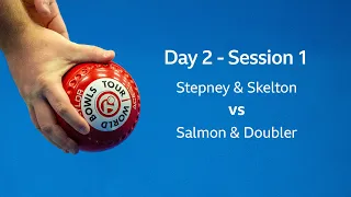 Just. 2020 World Indoor Bowls Championships: Day 2 Session 1 - Stepney & Skelton vs Salmon & Doubler