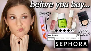 NEW VIRAL MAKEUP AT SEPHORA: fenty concealer, summer fridays lip oil, huda peach pie, & more!