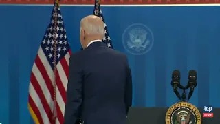 Joe Biden Walks Away As Reporter Asks What Happened To Biden's "Promise To Shut Down The Virus"