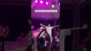 Tommy Lee Sparta and Skeng First Live Protocol @ Burna Boy Bday Party Performance #dancehall #fyp