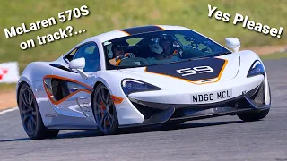 My First Drive of a McLaren 570S, and it's on Track at Bedford Autodrome! | Mighty Mouse 247