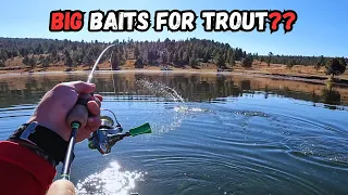 Using BIG Baits For TROUT-Golden State Fishing 4" Super Tubes & Minnows (How To & Tip's/Tricks)