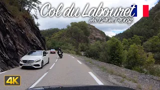Driver's View: Driving the Col du Labouret in France & Close call with Motorbike