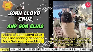 John Lloyd Cruz and anak dumalo sa kasal ni Maja Salvador sa Bali, Indonesia