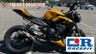 2024 Triumph Street Triple 765 RS X Racefit Growler Exhaust ASMR [PURE SOUND]