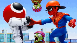 Scary Teacher Spider Vs Roblox Rainbow Friends Zombie Attack The City Nick Animation
