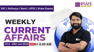 Current Affairs 2023 |Weekly Current Affairs| Current Affairs Today| 29 January 2023 | Indrajeet Sir