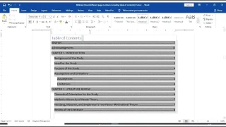 Inserting Different Page Numbers and Table of Contents using Word | LearningIsFun