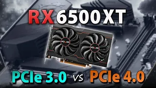 RX 6500 XT -  PCIe 4.0 vs 3.0 // Test in 8 Games