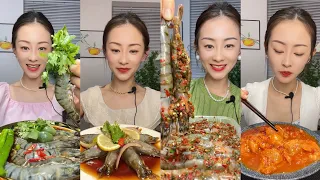 Yummy 224: Eat Sea food, shrimp 🦐🍤, crab 🦀 🦀 lleat sea food|| #food #eating #mukbang