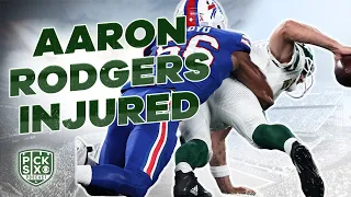 Aaron Rodgers suffers INJURY on 1st drive in Jets debut - NIGHTMARE start in New York