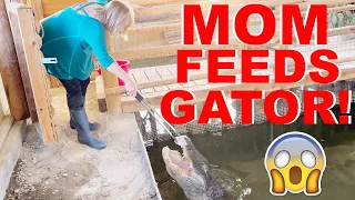 Mom Feeds Alligators: You Won't Believe What Happens Next!