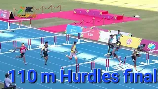 Boys 110 meter Hurdles final khelo india youth game 2023 MADHYA PRADESH