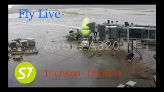 S7 Airlines Flight S7-504 Incheon to Irkutsk Economy-Class (Airbus A-320) Инчеон - Иркутск