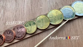 Andorra Euro Cent 2014 Set 1 2 5 10 20 50